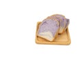 Homemade bread making from purple sweet potato Royalty Free Stock Photo