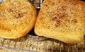 Homemade bread with roasted spice