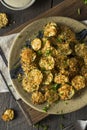 Homemade Breaded Baked Zucchini Chips Royalty Free Stock Photo