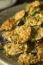 Homemade Breaded Baked Zucchini Chips Royalty Free Stock Photo