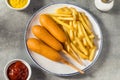 Homemade Breaded Beef Corndogs