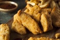 Homemade Breaded Chicken Tenders Royalty Free Stock Photo