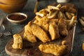 Homemade Breaded Chicken Tenders Royalty Free Stock Photo