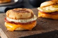 Homemade Breakfast Egg Sandwich Royalty Free Stock Photo