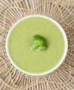 Homemade broccoli cream soup vegan recipe. Top