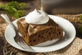 Homemade Brown Gingerbread Cake