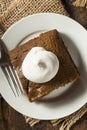 Homemade Brown Gingerbread Cake