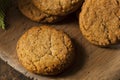 Homemade Brown Gingersnap Cookies Royalty Free Stock Photo