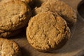 Homemade Brown Gingersnap Cookies Royalty Free Stock Photo