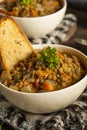 Homemade Brown Lentil Soup