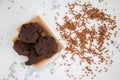 Homemade buckwheat flour cookies