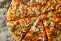 Homemade Buffalo Chicken Pizza Royalty Free Stock Photo