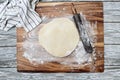 Homemade Butter Crust Dough and Rolling Pin