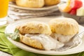 Homemade Buttermilk Biscuits and Gravy