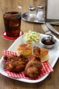 Homemade buttermilk fried chicken & biscuits