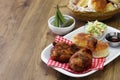 Homemade buttermilk fried chicken & biscuits