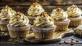 Homemade Butterscotch Cupcakes with Caramel Syrup and Cream Cheese Frosting An Easy and Delicious Dessert Recipe