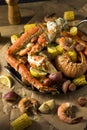 Homemade Cajun Seafood Boil Royalty Free Stock Photo