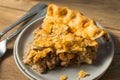 Homemade Candaian Tourtiere Meat Pie Royalty Free Stock Photo