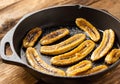 Homemade caramelized banana