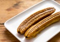 Homemade caramelized banana