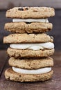 Homemade Carrot Cake Cookies Sandwiches Royalty Free Stock Photo