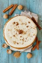 Homemade carrot cake whole Royalty Free Stock Photo