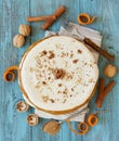 Homemade carrot cake whole Royalty Free Stock Photo