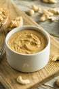 Homemade Cashew Peanut Butter Royalty Free Stock Photo