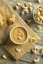 Homemade Cashew Peanut Butter Royalty Free Stock Photo