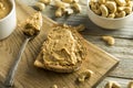 Homemade Cashew Peanut Butter Royalty Free Stock Photo