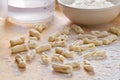 Homemade cavatelli pasta. Royalty Free Stock Photo