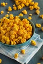 Homemade Cheddar Cheese Popcorn Royalty Free Stock Photo