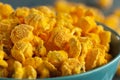 Homemade Cheddar Cheese Popcorn Royalty Free Stock Photo