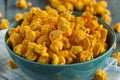 Homemade Cheddar Cheese Popcorn Royalty Free Stock Photo