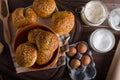 Homemade cheese buns Royalty Free Stock Photo