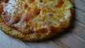 Homemade cheese pizza