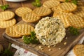 Homemade Cheeseball with Nuts Royalty Free Stock Photo