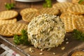 Homemade Cheeseball with Nuts Royalty Free Stock Photo