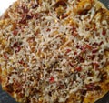 Homemade Italian cheesey pizza with spices