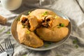 Homemade Cheesy Beef Cassava Empanadas Royalty Free Stock Photo