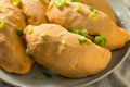 Homemade Cheesy Beef Cassava Empanadas Royalty Free Stock Photo