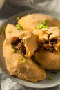 Homemade Cheesy Beef Cassava Empanadas Royalty Free Stock Photo