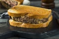 Homemade Cheesy Patty Melt Sandwich