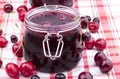 Homemade cherry jam Royalty Free Stock Photo