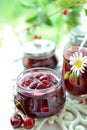 Homemade cherry jam