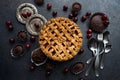 Homemade cherry pie Royalty Free Stock Photo