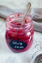 Homemade chia seeds jam