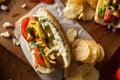 Homemade Chicago Style Hot Dog