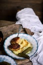Homemade chicken cutlets with mashed potatoes Royalty Free Stock Photo